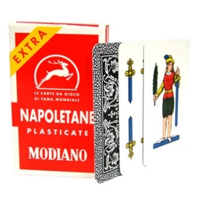 Italian Playing Cards -Napoletane Modiano Plastica